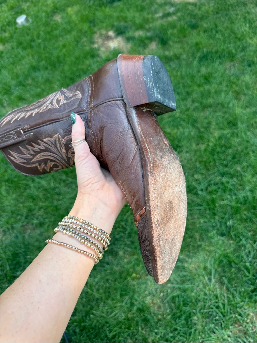 Lucchese 1883 Women's Exotic Western Boots Size 9 B Brown
With Lizard Tips USA - Picture 9 of 15